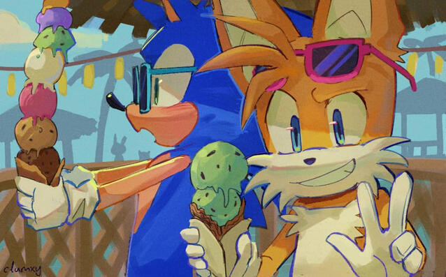 2 characters half body