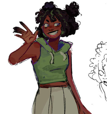 half body 1 character